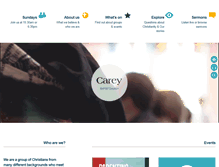 Tablet Screenshot of careybaptistchurch.org.uk